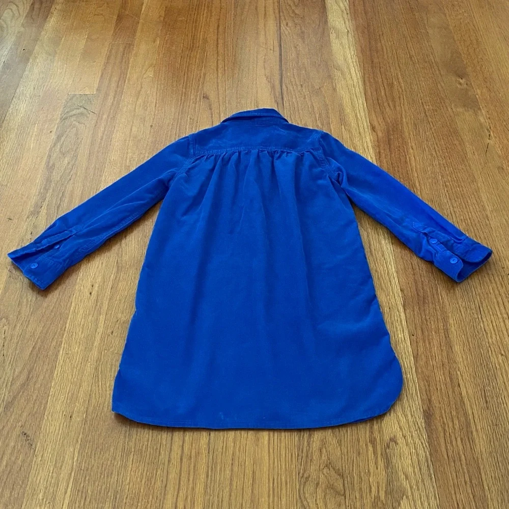 Ralph Lauren Cotton Corduroy Royal Blue Dress